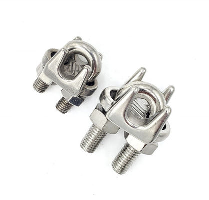 Kalite  DIN 741 Drop Forged Stainless Steel Wire Rope Clamp For Cable End Connections fabrika